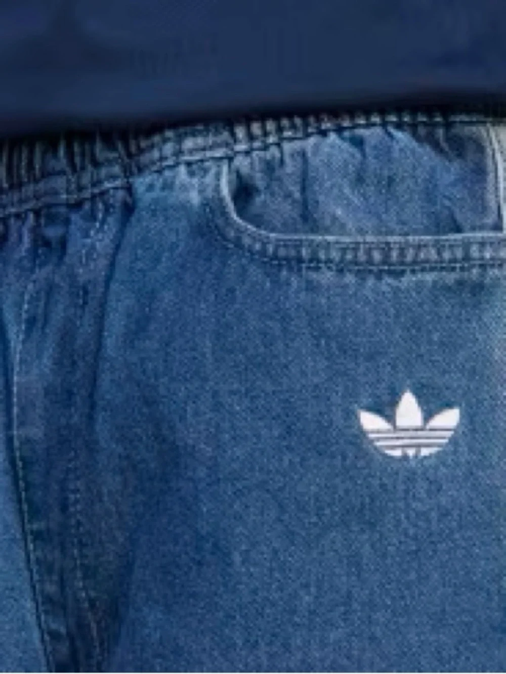 Adidas Originals Kids Denim 3-Stripes Pants Medium NWT Y2K unisex